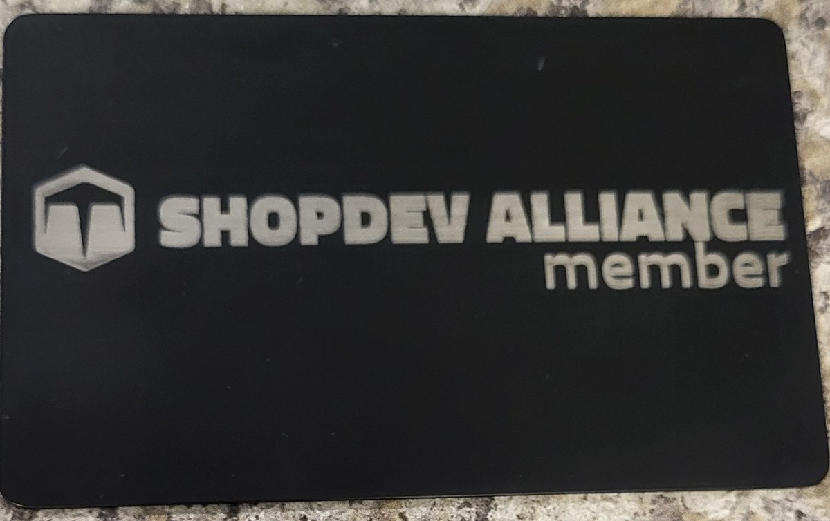 dear_trudence's tweet image. Being part of the shop dev alliance has been so valuable, but I guess I forgot to tell people, so when we all showed up at Editions with our black member cards we seemed like some sort of clandestine group 🤣🤣🤣. Thanks to @TRPage_dev for bringing us all together ❤️