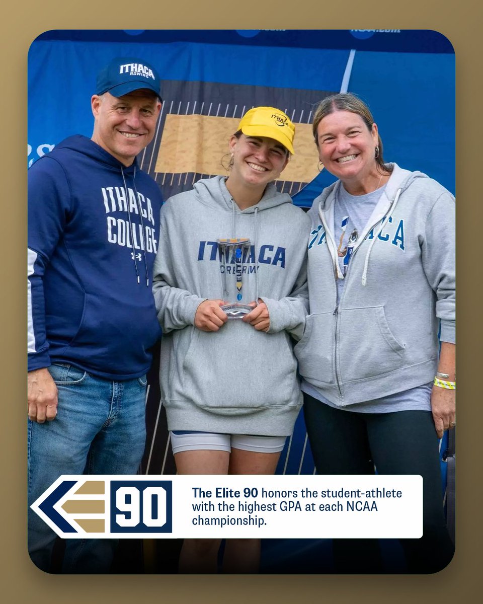 NCAA (@ncaa) on Twitter photo The 2025 #Elite90 award winner for @ncaadiii rowing is Hope Oliveira!
📚 4.0
🗣️ Speech-Language Pathology
🚣♀️ <a href="/BomberSports/">Ithaca Bombers</a>
#d3row The 2025 #Elite90 award winner for @ncaadiii rowing is Hope Oliveira!
📚 4.0
🗣️ Speech-Language Pathology
🚣♀️ <a href="/BomberSports/">Ithaca Bombers</a>
#d3row