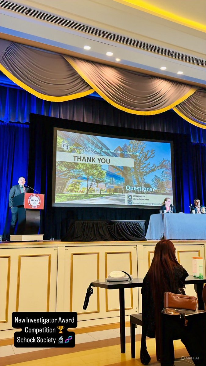 News from the 48th Conference on Shock in Boston!
Dr. Kenneth Meza Monge was one of 5 finalists for the New Investigator Award and presented his research yesterday!
Also, a powerful talk by Dr. Elizabeth Kovacs on the Gut-Brain Axis After Burn.