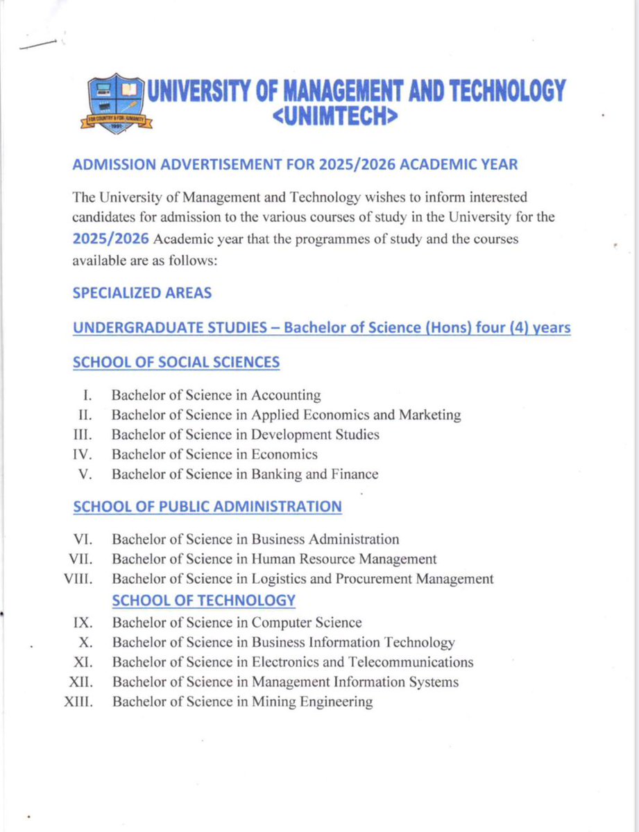 University of Management and Technology tweet media