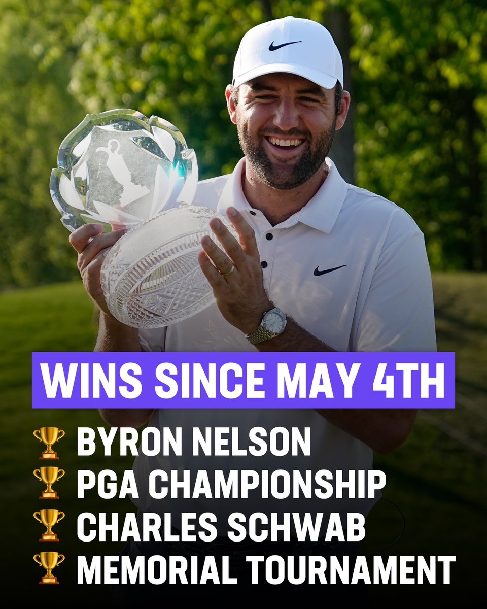 Since May 4th Scottie Scheffler has made $9,629,500 which breaks down to: 

$343,910.71 per day
$14,329.61 per hour
$238.83 per minute 
$3.98 per second