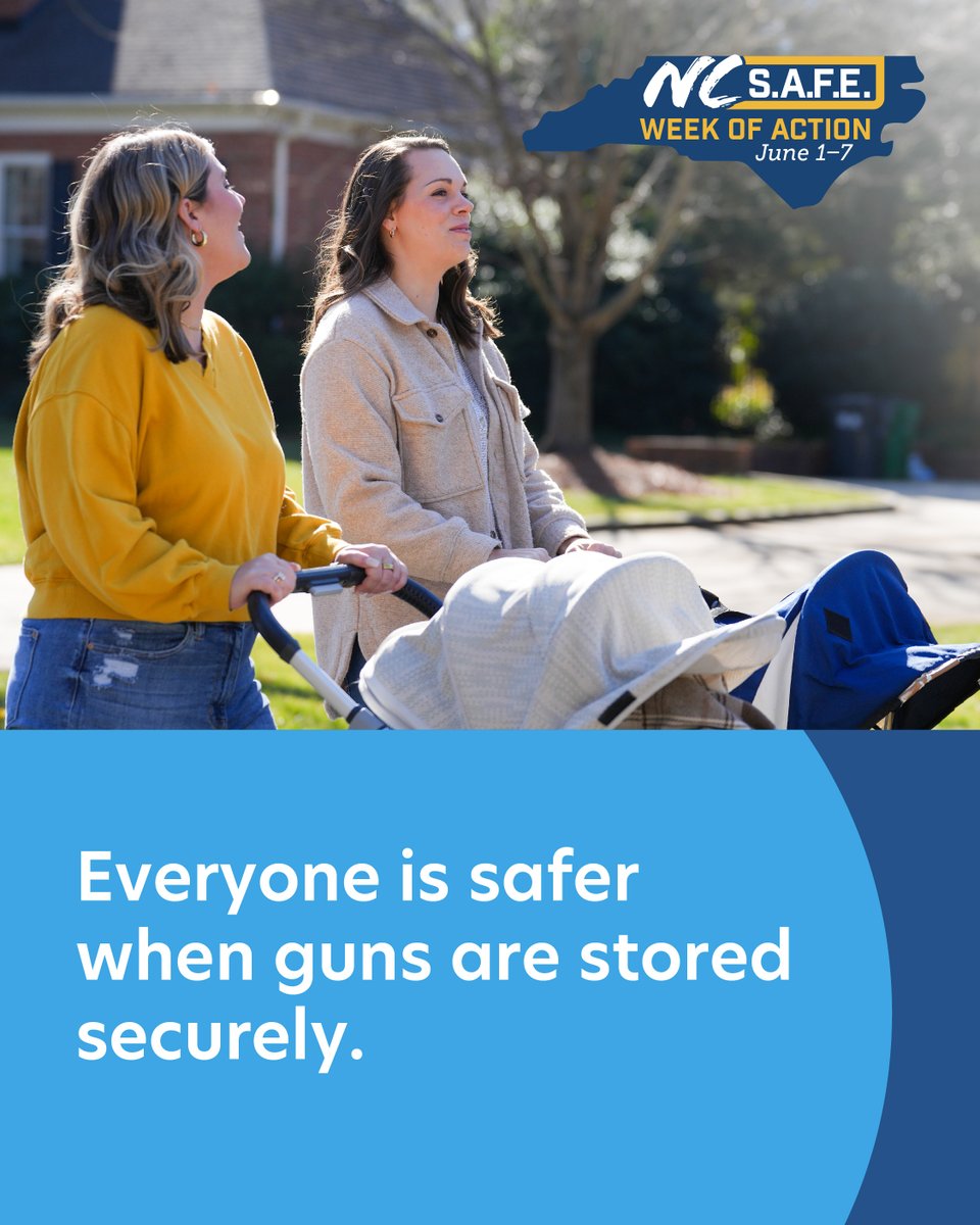 When you store your gun properly, you don’t just protect your household — you make your whole community safer.

Find safe gun storage tips at ncsafe.org/safestorage/