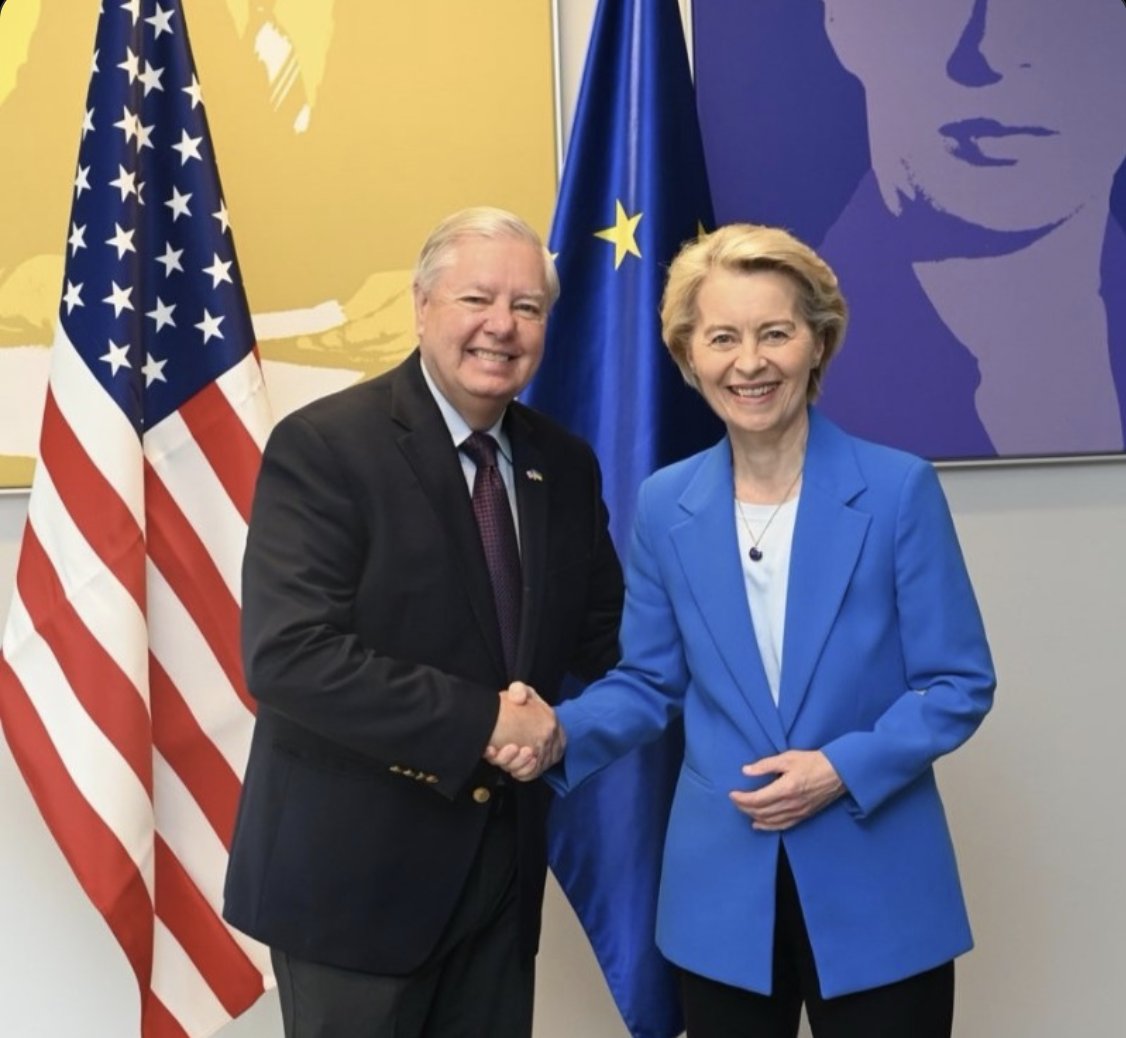 What is happening with <a href="/realDonaldTrump/">Donald J. Trump</a> and <a href="/JDVance/">JD Vance</a> ?  Lindsey Graham goes to Keiv, meets with Zelenskyy and two days later Ukraine strikes Russian nuclear bombers. (A huge provocation that will undoubtably push the world closer to WWIII).  Now he's meeting with the EU about