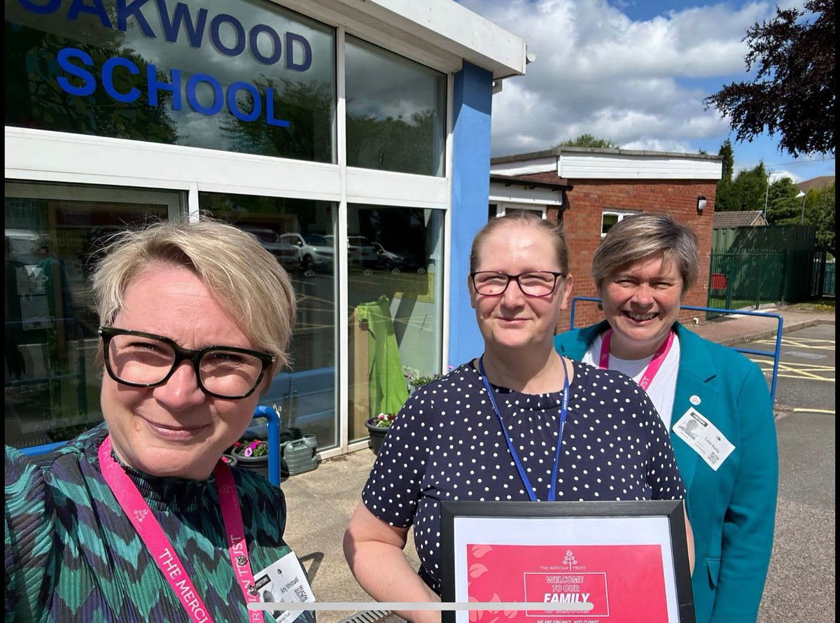 We officially joined the Mercian Trust on 1st June.  We were welcomed to the family today with chocolate and a framed picture.