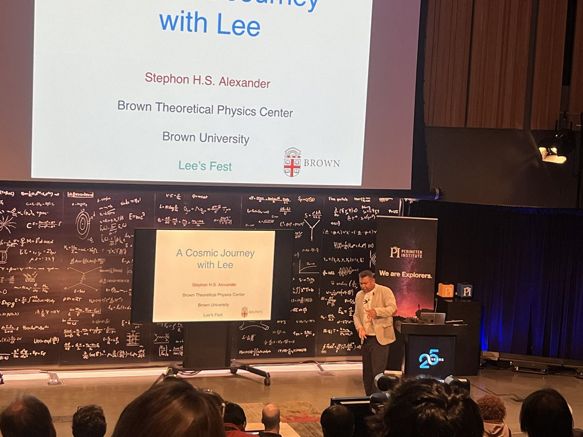 At Lee’s (Smolin) Fest at <a href="/Perimeter/">Perimeter Institute</a> Watching the talk by Stephon Alexander on Cosmology, Quantum Gravity and a Constant