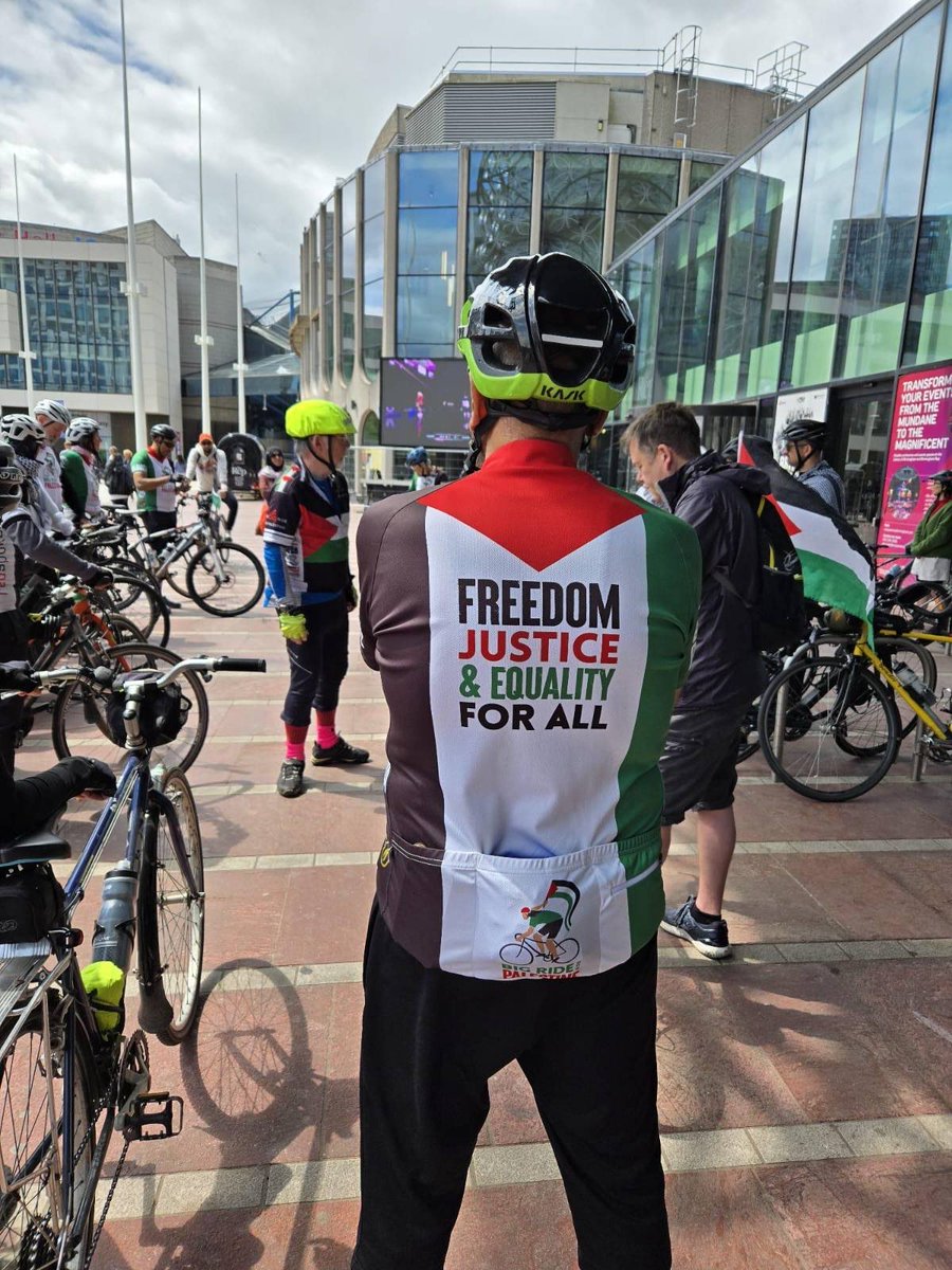 bigride4pal's tweet photo. Images from our #RideForPalestine in #Birmingham over the weekend.
#RideForGaza #EndTheGenocide #BigRide25 https://t.co/P6GSa7DHhh