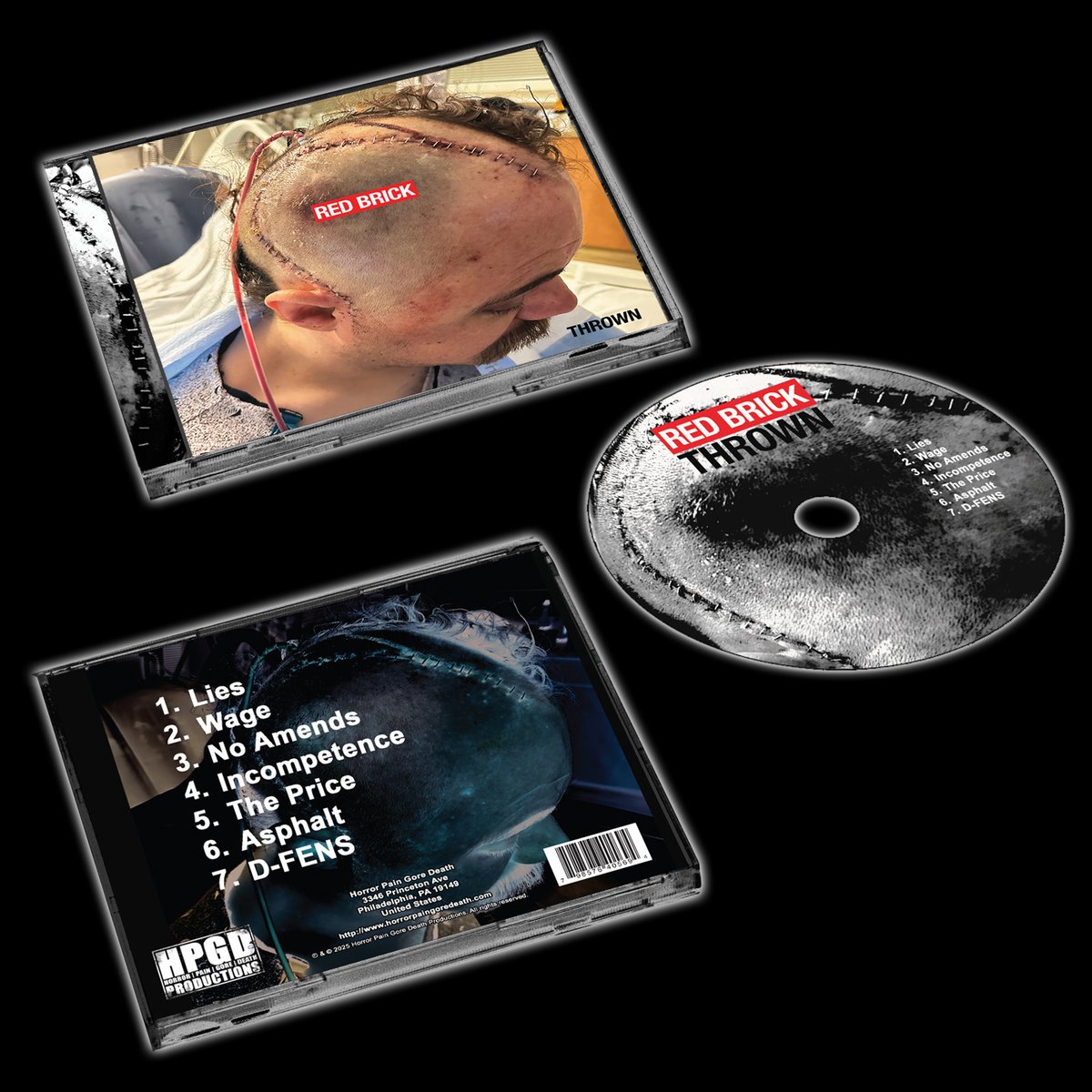 hpgd666's tweet photo. Up now for pre-order, coming July 25th!
RED BRICK "Thrown"
Order @ https://t.co/p6FPdmzQJV
#redbrick #thrown #hpgd #hardcore #sludge #deathmetal #grindcore #admiralangry #methdrinker #dystopia #secretcutter #kenmode #prince #michaeldouglas @revdanwilson @GRIMGRIMGRIMphl https://t.co/bq33tW8AJF
