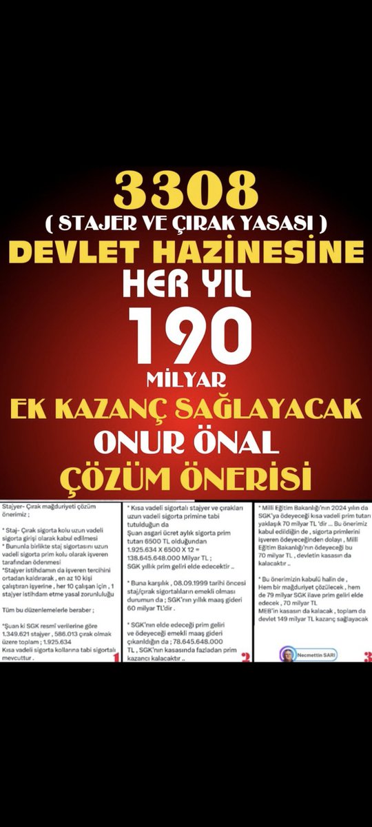 Hakan AKKÖPRÜ (@akkopru_hakan) on Twitter photo <a href="/Al1Cuneytdursun/">est .Cuneyt dursun Alkan</a> <a href="/semihaGS35/">semiha</a> <a href="/anadoluajansi/">Anadolu Ajansı</a> Jıdıdudhdjjdn
Staj ve Çıraklık Kariyerin İlk Basamağıdır, Güven ve Sigorta ile Korunan Hayat Geleceğe Umutla Bakar. <a href="/RTErdogan/">Recep Tayyip Erdoğan</a>
<a href="/dbdevletbahceli/">Devlet Bahçeli</a>
<a href="/isikhanvedat/">Prof. Dr. Vedat Işıkhan</a>
Bu Bir Hak Mücadelesidir
#StajyerÇıraklarÜlkesineÇalıştı
#3308MağduruEngellenemez <a href="/Al1Cuneytdursun/">est .Cuneyt dursun Alkan</a> <a href="/semihaGS35/">semiha</a> <a href="/anadoluajansi/">Anadolu Ajansı</a> Jıdıdudhdjjdn
Staj ve Çıraklık Kariyerin İlk Basamağıdır, Güven ve Sigorta ile Korunan Hayat Geleceğe Umutla Bakar. <a href="/RTErdogan/">Recep Tayyip Erdoğan</a>
<a href="/dbdevletbahceli/">Devlet Bahçeli</a>
<a href="/isikhanvedat/">Prof. Dr. Vedat Işıkhan</a>
Bu Bir Hak Mücadelesidir
#StajyerÇıraklarÜlkesineÇalıştı
#3308MağduruEngellenemez