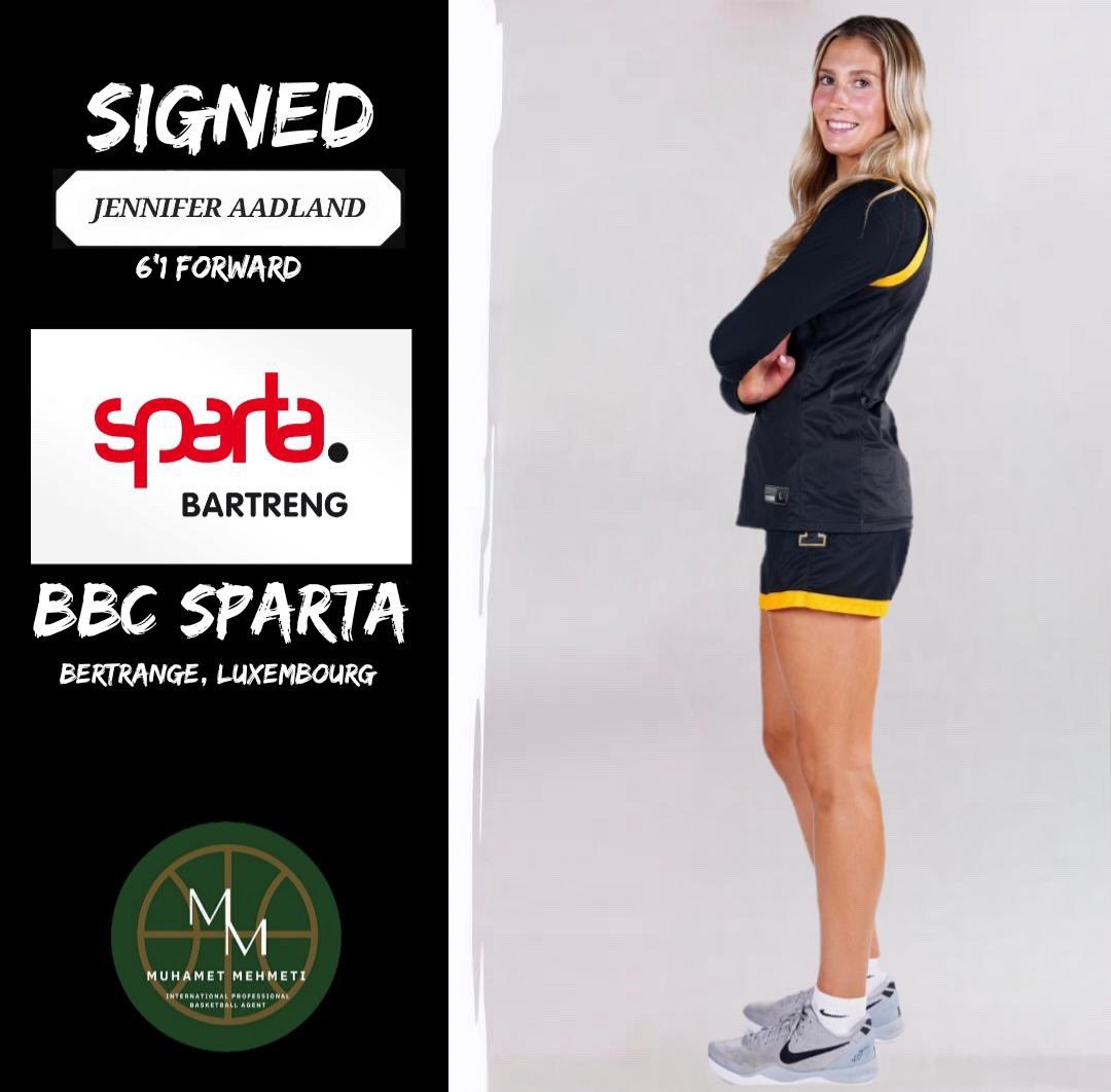 Exited for our alum <a href="/jennyaadland/">jennifer aadland</a> who just signed to play professionally with BBC Sparta Bertrange in Luxembourg top division for the 2025/2026 season! Congratulations! #24MDTeamDaum