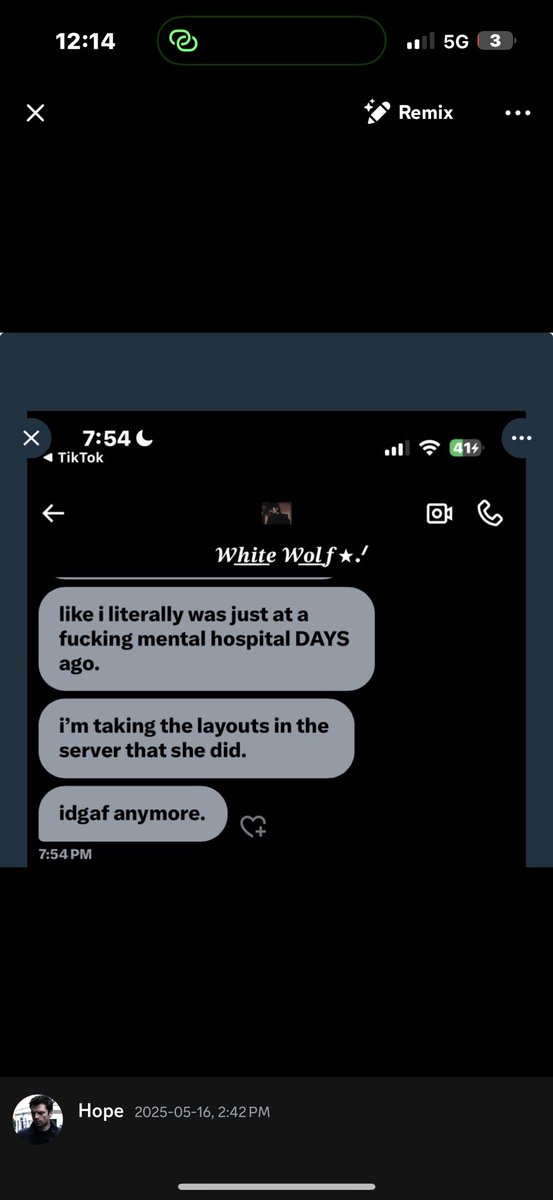 Wh1teW0lfs's tweet photo. ||. i would tag you but i have you blocked, i wasn’t planning to make a post, i wasn’t planning to talk about you again, but you don’t know how to leave a person, truly. 

so im going to explain my side and thats it, this the only post i am making about you. + https://t.co/K0sXFdRgo3