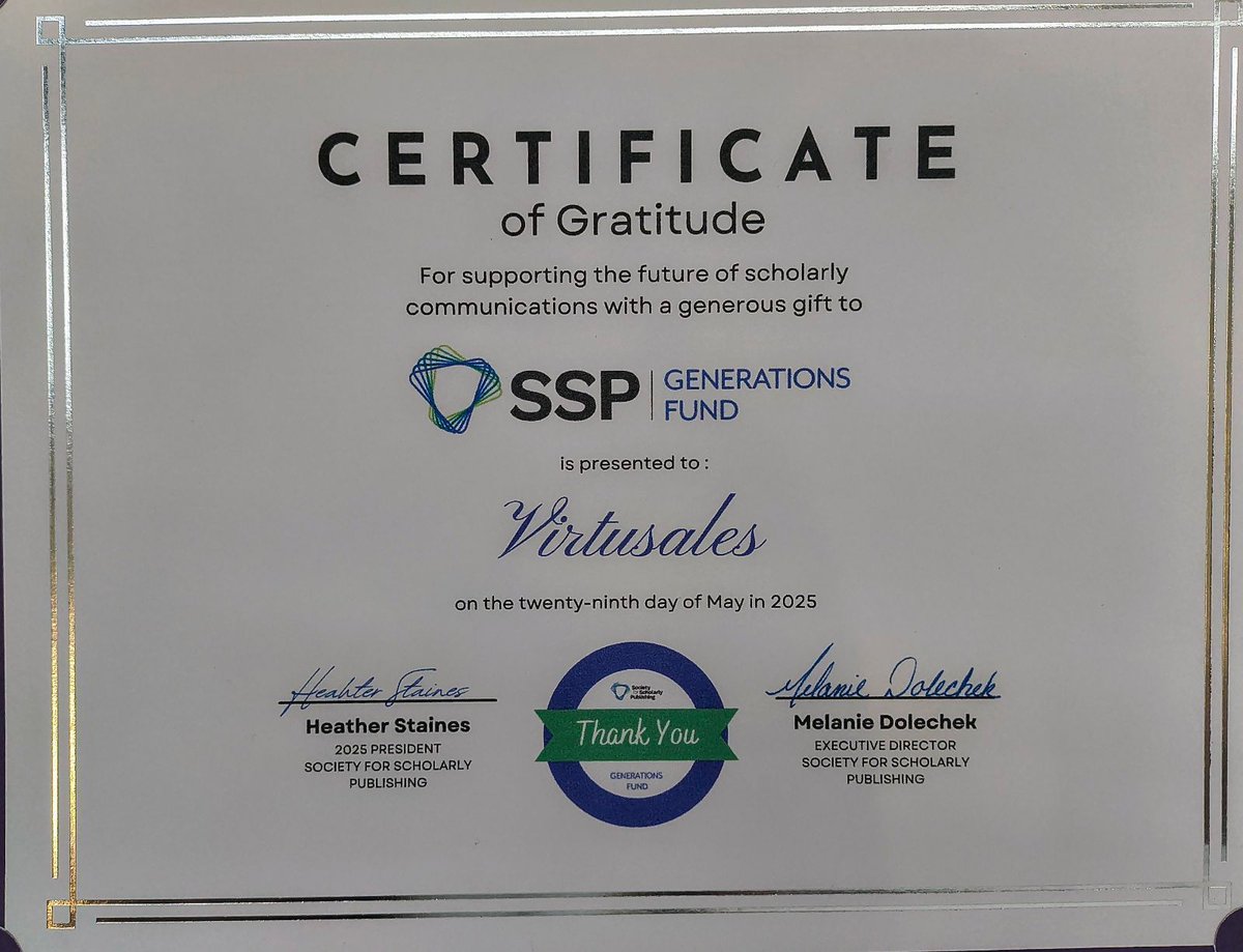 📍That’s a wrap on #SSP2025!

Big thanks to everyone who stopped by, joined a session, or came to chat with us at our stand — we loved connecting with you!

If you’re like to take the conversation further (or start one): virtusales.com/contact-us?utm…💬📚