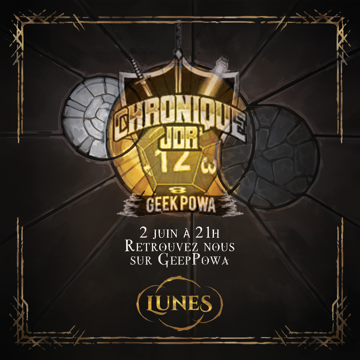 Nous serons ce soir  (2 juin) 21h sur GEEK POWA
Vous souhaitez en savoir plus sur Lunes le jeu, vous souhaitez nous posez des questions ?
Rejoignez-nous !
- youtube youtube.com/live/ZvxPB7APK…
-Twitch twitch.tv/tvgeekpowa
Soutenez-nous sur gamefound.com/fr/projects/ob…
Lunes le jeu est
