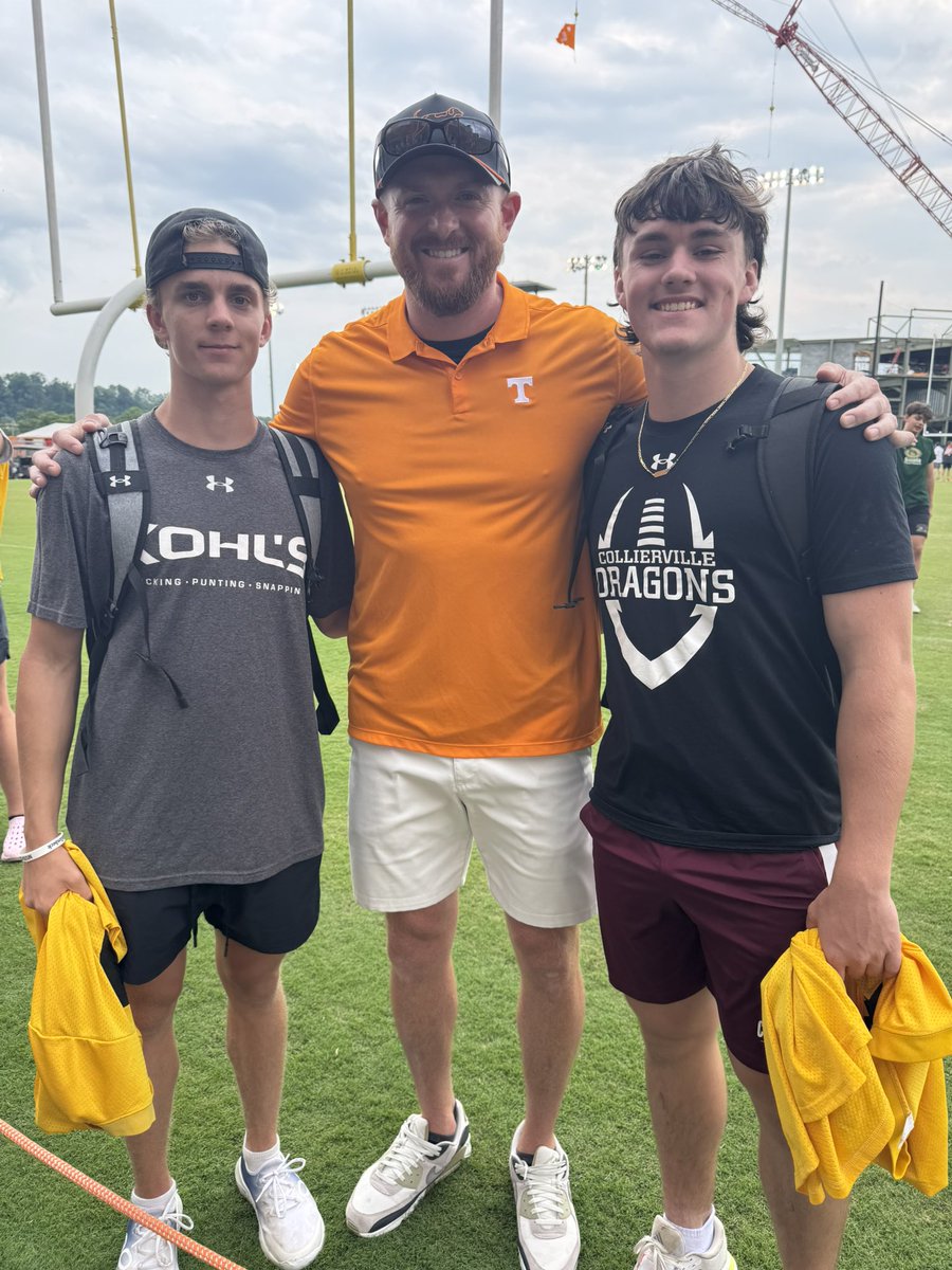Jake Rainey (@jakerainey24) on Twitter photo Had a great time at <a href="/Vol_Football/">Tennessee Football</a> specialist camp. Finished top 5 in competition, overall great camp.
<a href="/CHSDragonFB/">CHS Dragon Football</a>
<a href="/CoachJoeRocconi/">Coach Joe Rocconi</a> Had a great time at <a href="/Vol_Football/">Tennessee Football</a> specialist camp. Finished top 5 in competition, overall great camp.
<a href="/CHSDragonFB/">CHS Dragon Football</a>
<a href="/CoachJoeRocconi/">Coach Joe Rocconi</a>