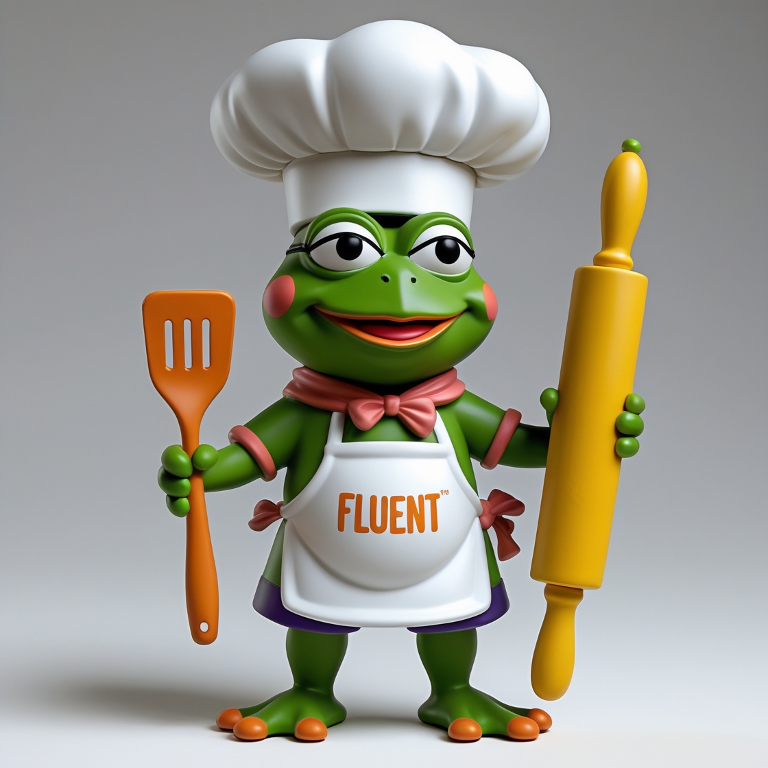 Mr_Brood's tweet image. 🚨 New drop for @fluentxyz  fans! 🚨

Meet the collectible Pepe chef figurines rocking the #Fluent logo! 🍳👨‍🍳 Ready to level up your collection! Join our world where every piece counts and style matters. 💎

#Crypto #FluentCommunity #NFT #Pepe #Collectibles #FluentFam