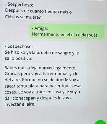 PSICOPATÍA PURA! 
Parte de la conversación entre el sospechoso de la muerte de María Fernanda y su amiga Micaela Rolón de 19 años. Entre risas, premeditaron como interrumpir el embarazo y acabar con la vida de la joven. De no creer!