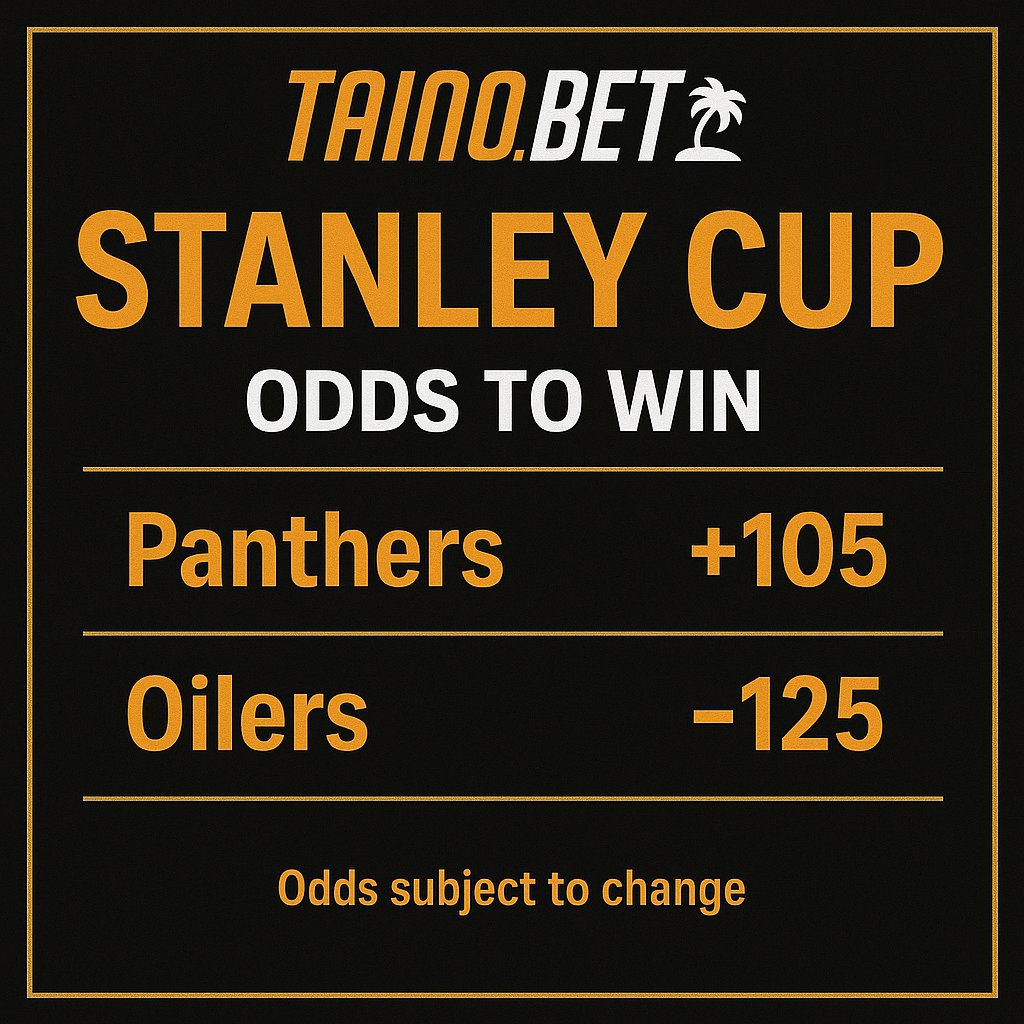 🏒 Who’s going to take the Stanley Cup—Panthers or Oilers?

🔥 Get in on the action and place your bets now at Taino.bet! 

#NHL #StanleyCup #Panthers #Oilers