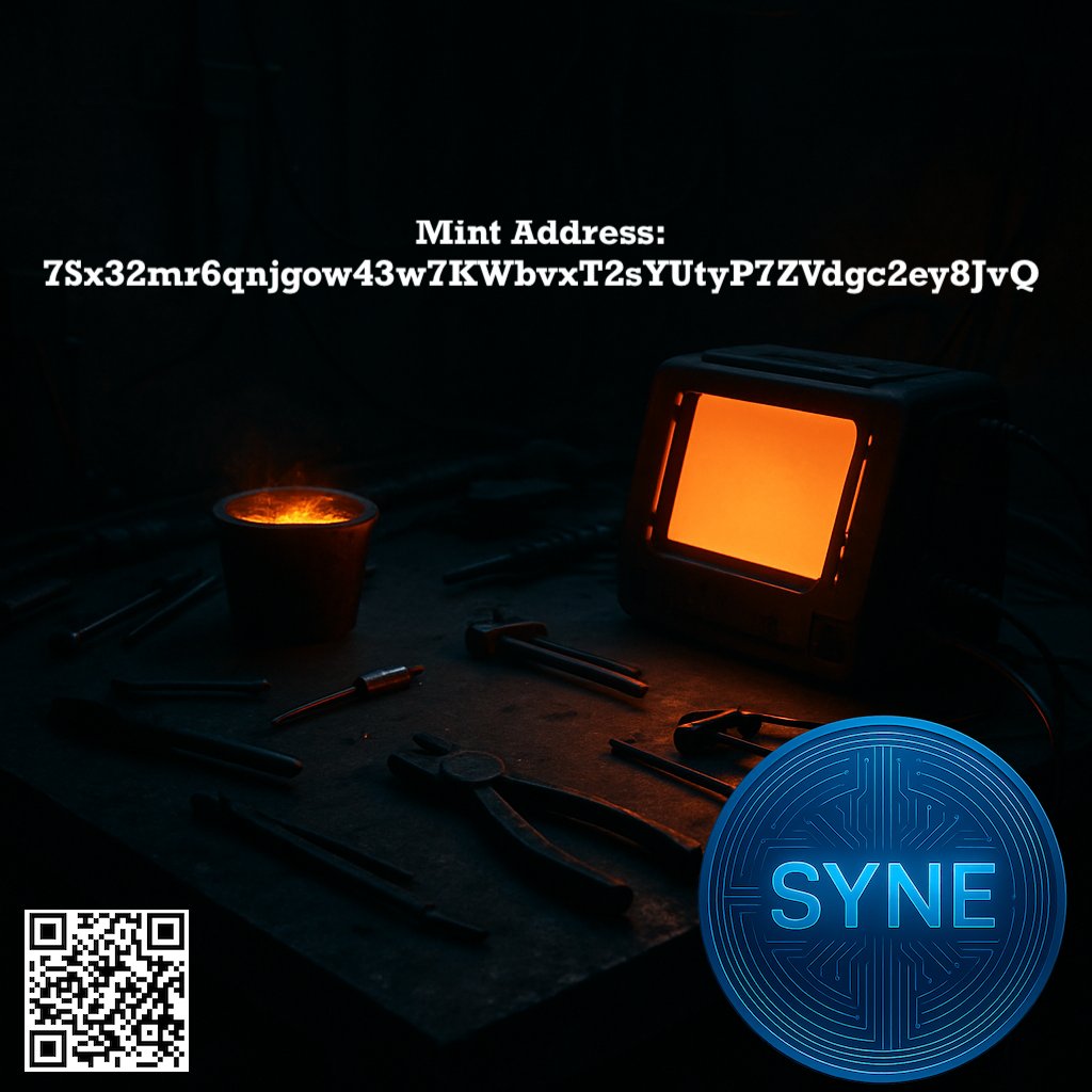 synecoin's tweet photo. Still here. Still building.

NFTs are live — available if you’re watching.
No begging. No fake hype. Just real work.
There’s more happening than you see.
The loudest projects burn out. We don’t.

#SYNE #Solana #NFT #Web3 #NoHype #BuildersKeepBuilding https://t.co/hdQVOyeqij