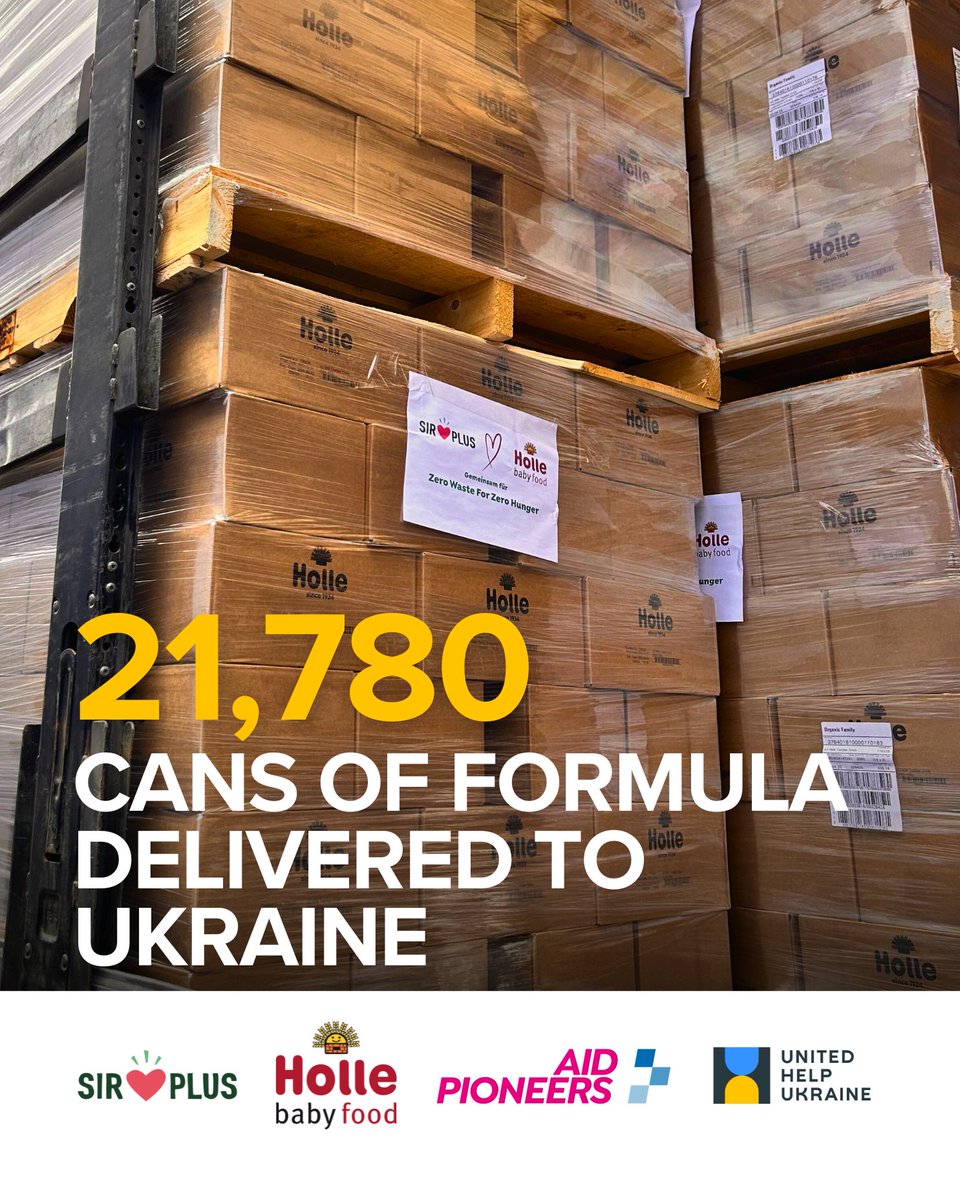 United Help Ukraine ๐บ๐ฆ (@unitedhelpua) on Twitter photo Just over 20,000 cans of baby formula have been delivered and distributed across Ukraine! ๐บ๐ฆ๐ผ
In the face of ongoing food shortages caused by the war, this essential nutrition was provided to medical facilities, specialized charity institutions, and our trusted partners โ Just over 20,000 cans of baby formula have been delivered and distributed across Ukraine! ๐บ๐ฆ๐ผ
In the face of ongoing food shortages caused by the war, this essential nutrition was provided to medical facilities, specialized charity institutions, and our trusted partners โ