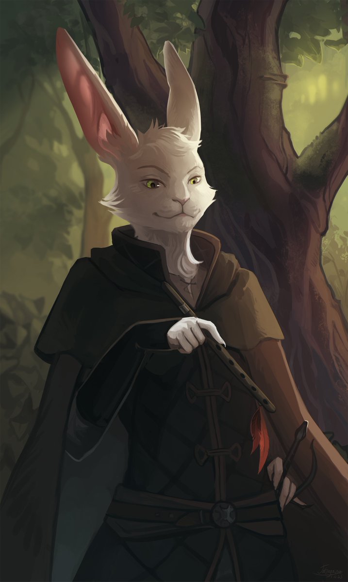Harengon rogue, commission for Ivan Handurin