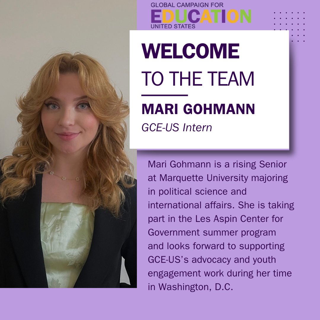 GCE-US (@gce_us) on Twitter photo 🎉 Join us in welcoming Mari Gohmann as our new summer intern!
🤝We're proud to partner with <a href="/lesaspincenter/">Les Aspin Center for Government</a> and look forward to working with Mari over the coming weeks. 🎉 Join us in welcoming Mari Gohmann as our new summer intern!
🤝We're proud to partner with <a href="/lesaspincenter/">Les Aspin Center for Government</a> and look forward to working with Mari over the coming weeks.