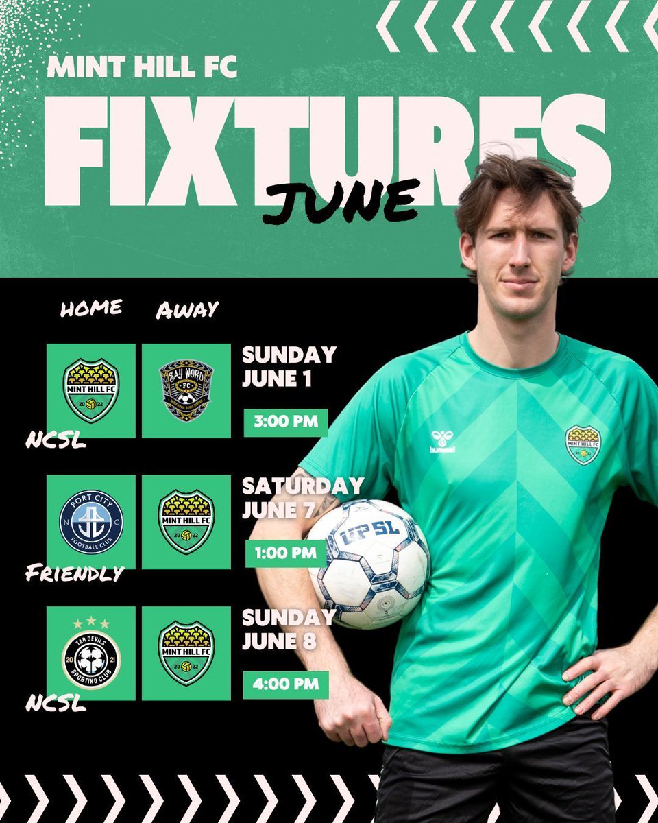 minthillfc's tweet image. We look to finish the season strong with more NCSL and NPSL action! Keep an eye out for NCSL playoff dates toward the end of the month 😎 

#upthemint #mhfc #ncsl #npsl