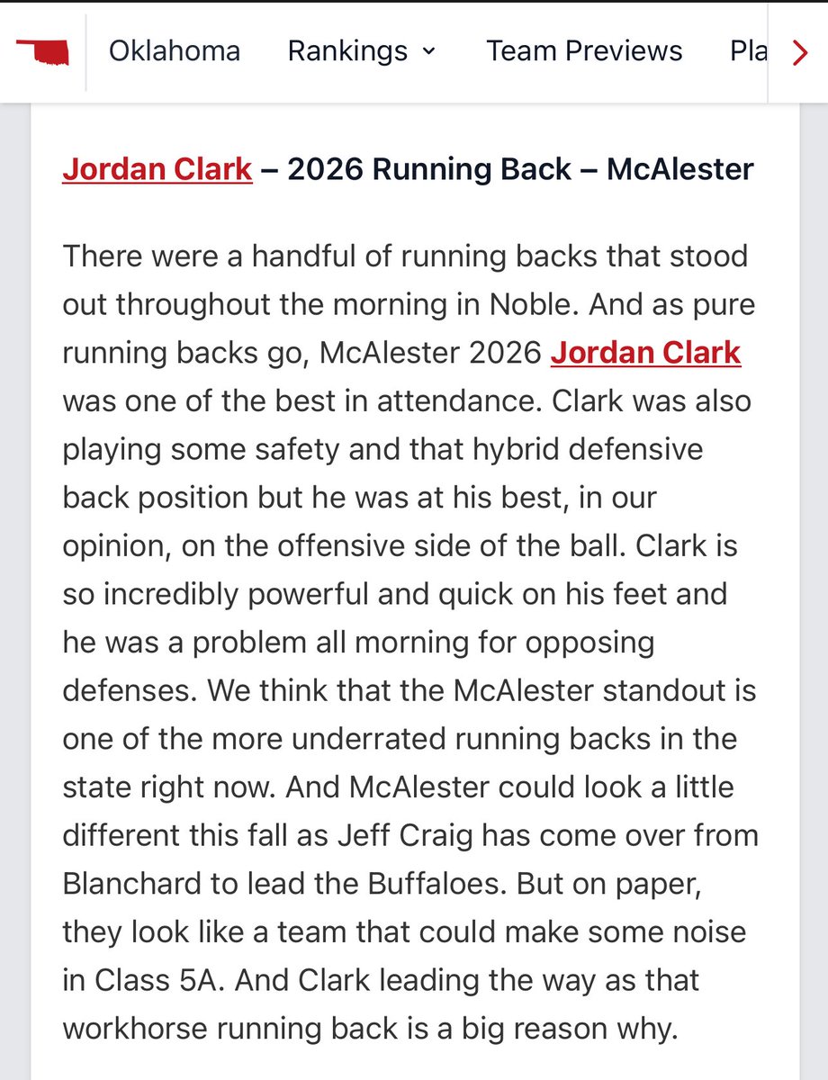 Jamel Clark (@j_cleez2) on Twitter photo Keep Grinding My Guy! 🦬 <a href="/McAlesterFB/">McAlester Football</a> <a href="/McABuffaloes/">McAlester Athletics</a> <a href="/MacBuffIron/">McAlester Buffalo Iron</a> <a href="/CoachHass74501/">Coach Hass C.S.C.S.</a> <a href="/JordanClark2_2/">Jordan Clark</a> #OKPreps #GoBuffs Keep Grinding My Guy! 🦬 <a href="/McAlesterFB/">McAlester Football</a> <a href="/McABuffaloes/">McAlester Athletics</a> <a href="/MacBuffIron/">McAlester Buffalo Iron</a> <a href="/CoachHass74501/">Coach Hass C.S.C.S.</a> <a href="/JordanClark2_2/">Jordan Clark</a> #OKPreps #GoBuffs