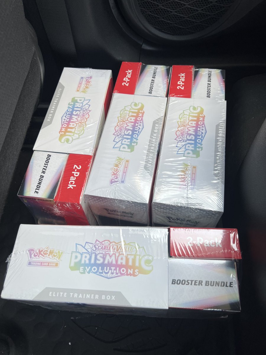 COSTCO DROP UPDATE  Prismatic Evolutions Elite Trainer Box and Booster  Bundles are officially showing up in Costco locations! Spotted in  California, expect these to hit retailers throughout the US THIS