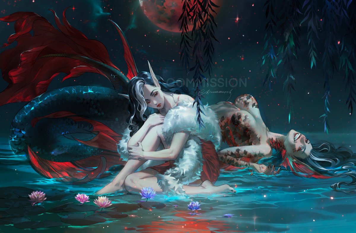 was going to post it on mermay then got distracted and forgor and it probably doesn't count anymore...not the sharpest tool am I
for @/Bellywelly23 🧜🏻‍♀️ thank you!