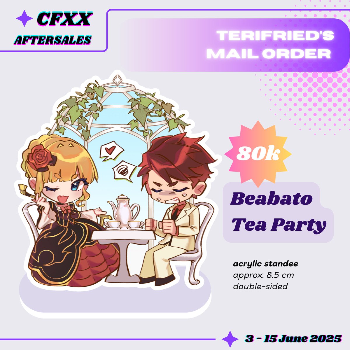 terifried's tweet photo. RTs and likes are very appreciated ‼️
Here's my #CFXX Aftersale &amp; Mail Order Catalog 

✨ honkai star rail / genshin / the hundred line / umineko
📅 PO period: 3 - 15 June 2025 
📦 Shipping starts approx. July 2025
🔗 Link https://t.co/F5RF6AlTOY

#CFXXcatalog #CFXXaftersale https://t.co/qPkcT3zT4J