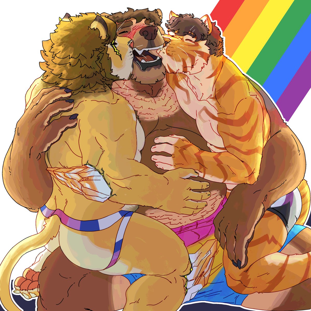 Citrine_Lion's tweet photo. HAPPY PRIDE EVERYONE ! 🏳️‍🌈 https://t.co/qDSaNeh76w