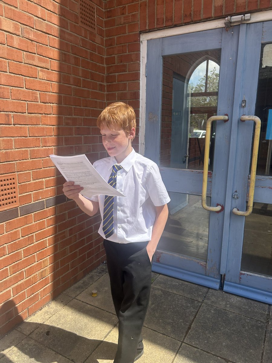 Our Year Sixes practising lines before auditioning for roles for our upcoming end of year performance! 🎭 🎤