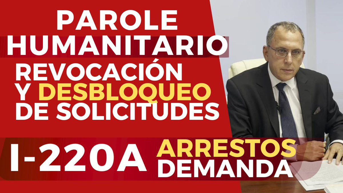 NotaInmigracion's tweet photo. ¿Qué hacer tras la revocación del Parole Humanitario? ¿Hay descongelamiento real de las solicitudes? ¿Qué pasa con los arrestos de I-220A?
VER VIDEO: https://t.co/Fu9L5no20u
#cubanosporelmundo #parolehumanitario #i220a #venezolanosporelmundo #nicaraguaactual #i220b https://t.co/sfb9V4gotQ