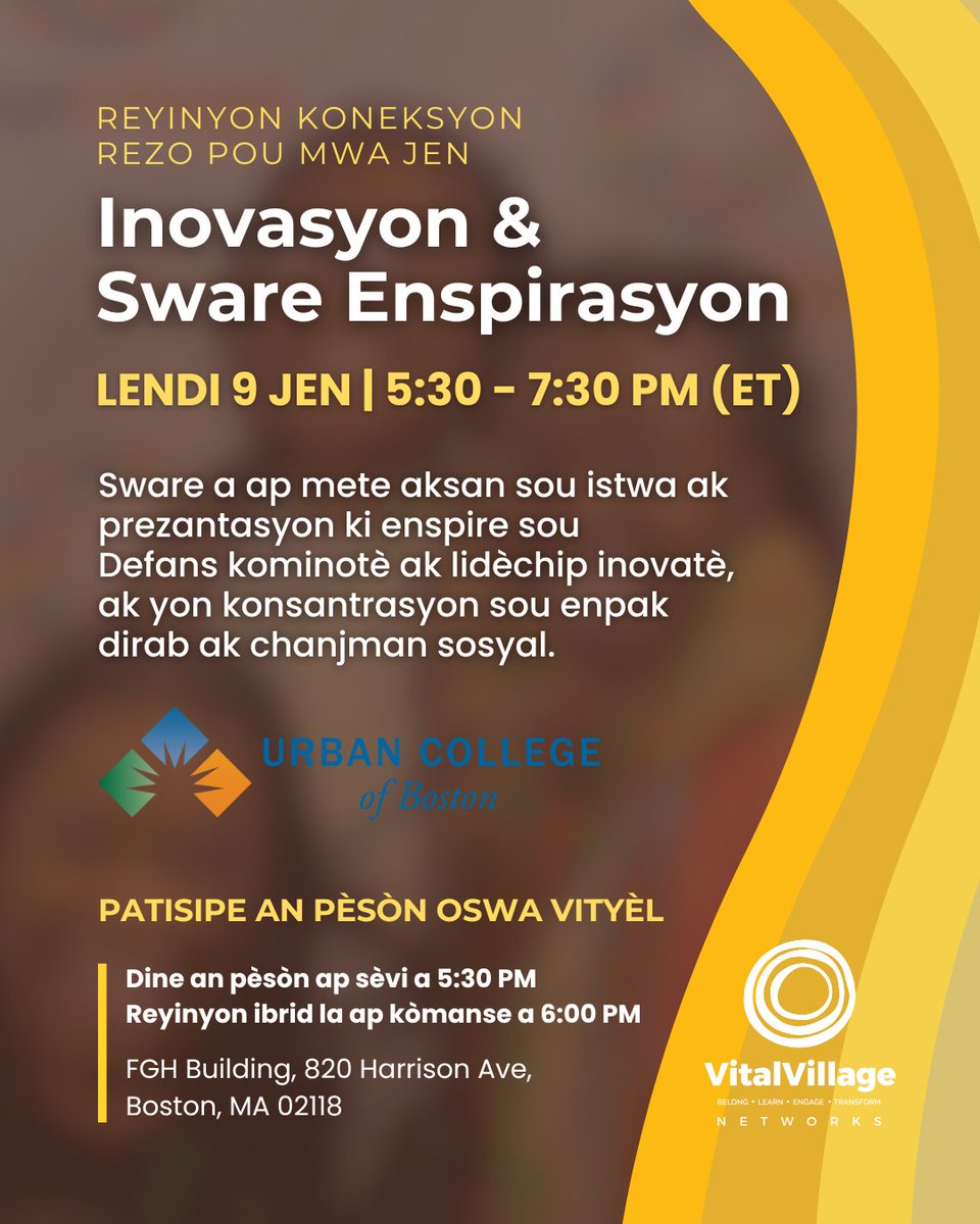 Register today for the June Network Connection Meeting - Innovations and Inspirations Night. Register - cutt.ly/JuneNCM_2025

Translation services will be provided in Spanish and Haitian Creole. Virtual attendance is recommended for best access to these services.