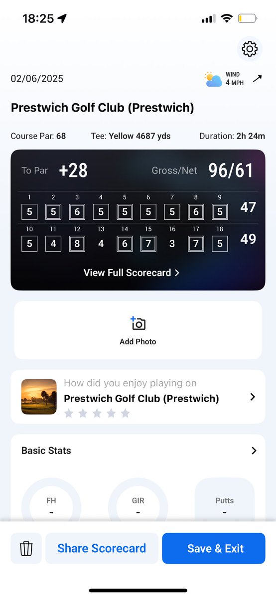 Mark chambers (@markgk87) on Twitter photo Played at <a href="/PrestwichGC/">Prestwich Golf Club</a> today and got 2 Parβs and finally broke 100. Absolutely buzzing πποΈποΈβ³οΈ Played at <a href="/PrestwichGC/">Prestwich Golf Club</a> today and got 2 Parβs and finally broke 100. Absolutely buzzing πποΈποΈβ³οΈ