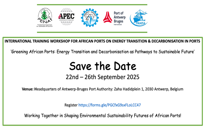 cophyharry's tweet photo. @PENAfOrg African ports poised to engage in sustainable energy and decarbonisation strategies in line with international commitments. https://t.co/Vq6KTJxUOd