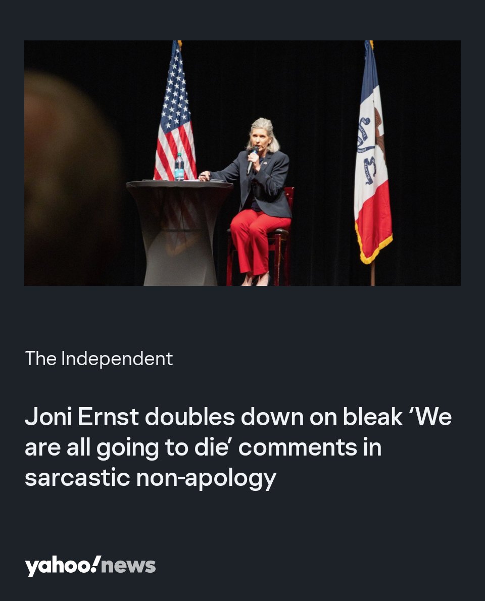 #YouFirstJoniErnst
yahoo.com/news/joni-erns…