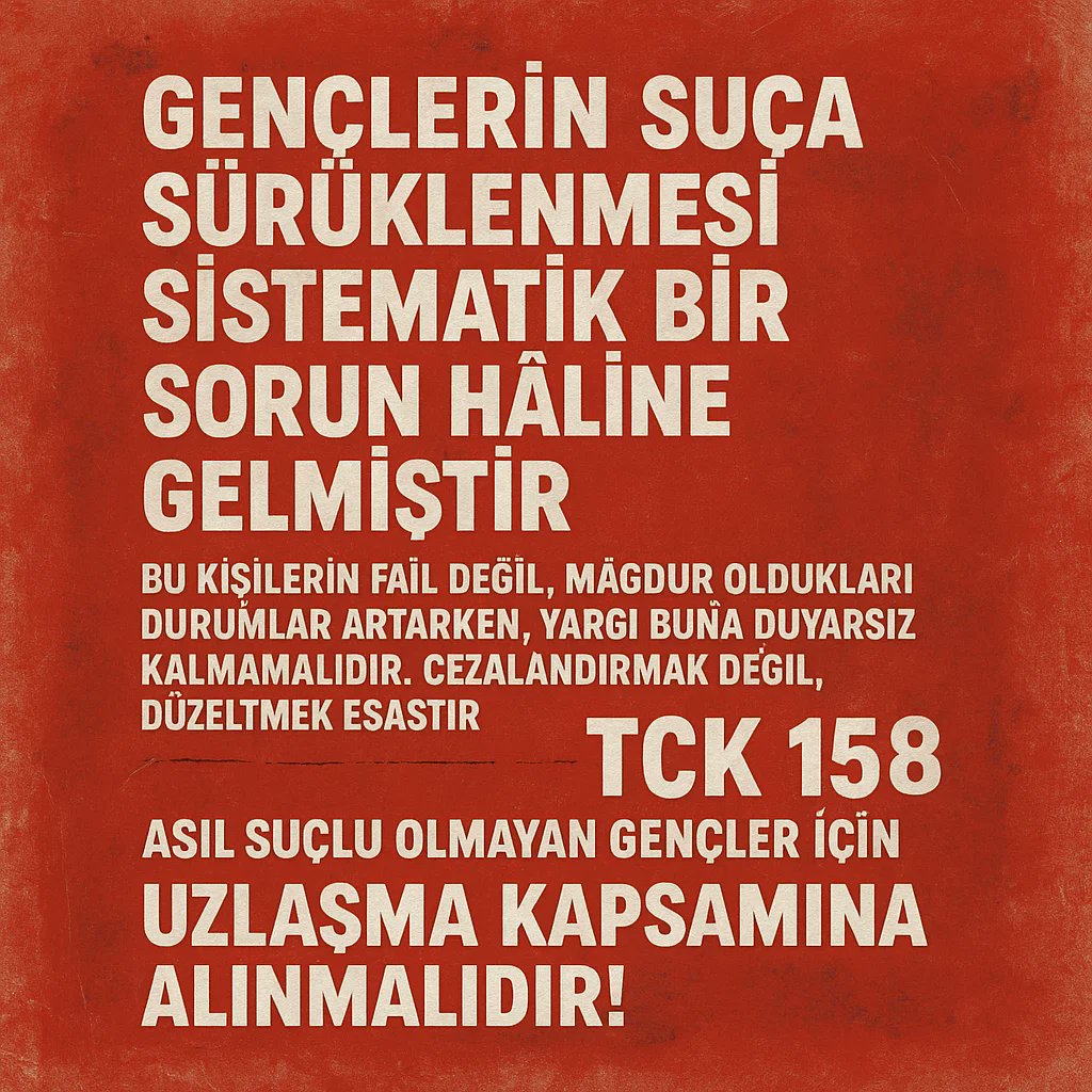 <a href="/avidrissahin/">Av. İdris Şahin</a> Biz de varız!
Soruşturma yok, tespit yok, kast yok… Ama ceza var! TCK 158 mağdurları, dolandırıcılık iradesi olmadan, organize suçla ilişkisiz olduğu hâlde sistematik biçimde yargılandı. Gençlerin hayatı karardı, düzen sustu! 
Artık Sayın Erdoğan duymalı bu adaletsizliği!