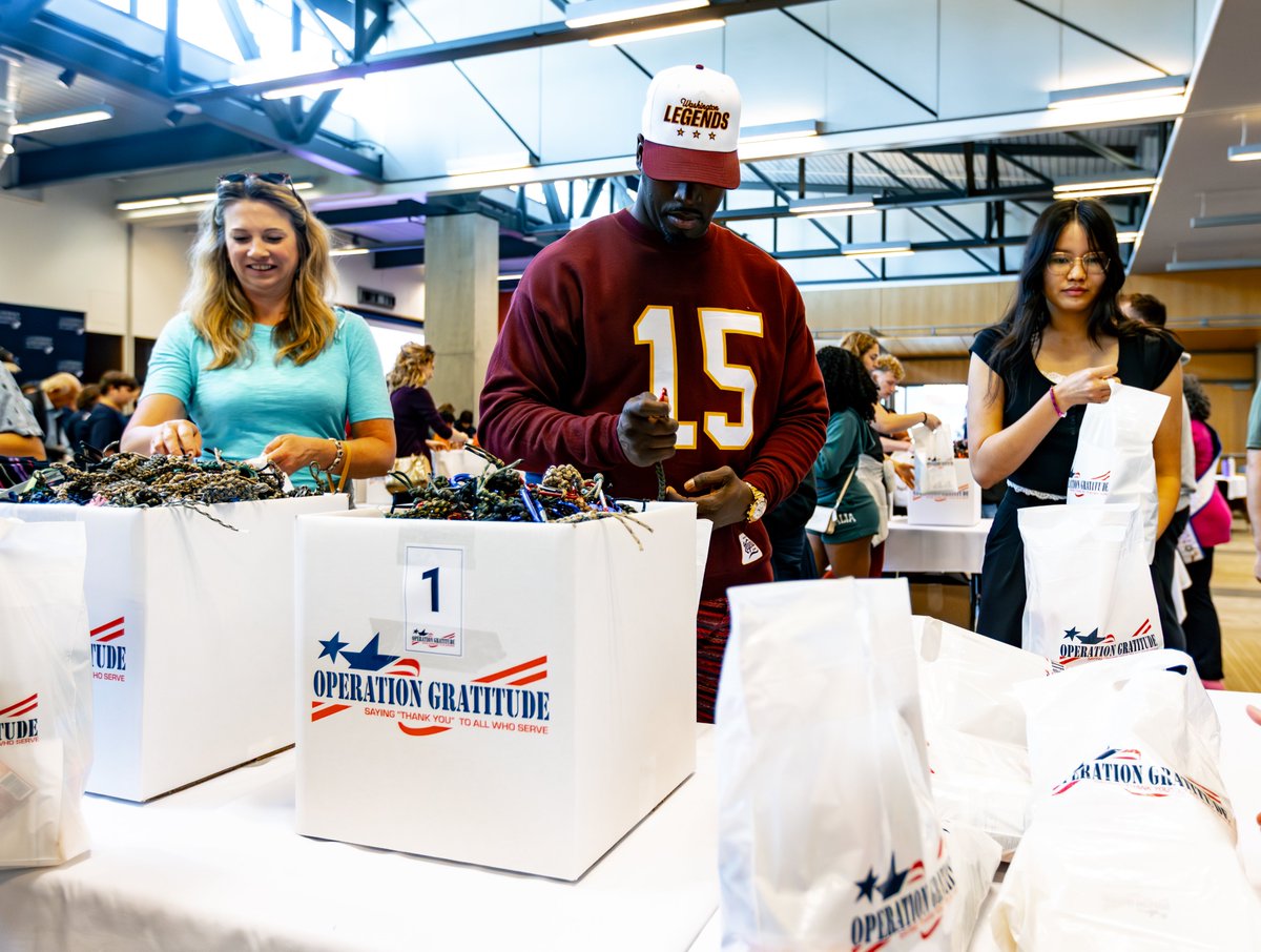 commandersCR's tweet image. Community Cares event with @OpGratitude 🤍

Assembling care packages to show our appreciation for service members and first responders