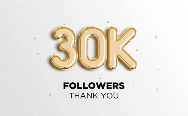 30K FAMILY 🍾🎊

I LOVE YOU ALL ❤️🫂

GOD BLESS 😇