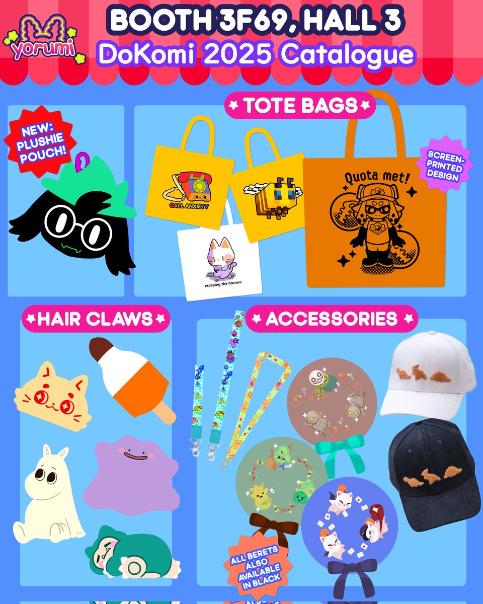 yorumi_spl's tweet image. 🌟🌈DoKomi Catalogue🌈🌟
Find me at 3F69!

#ArtistsOfDokomi2025 #Dokomi2025 #dokomicatalogue #DokomiArtistAlley