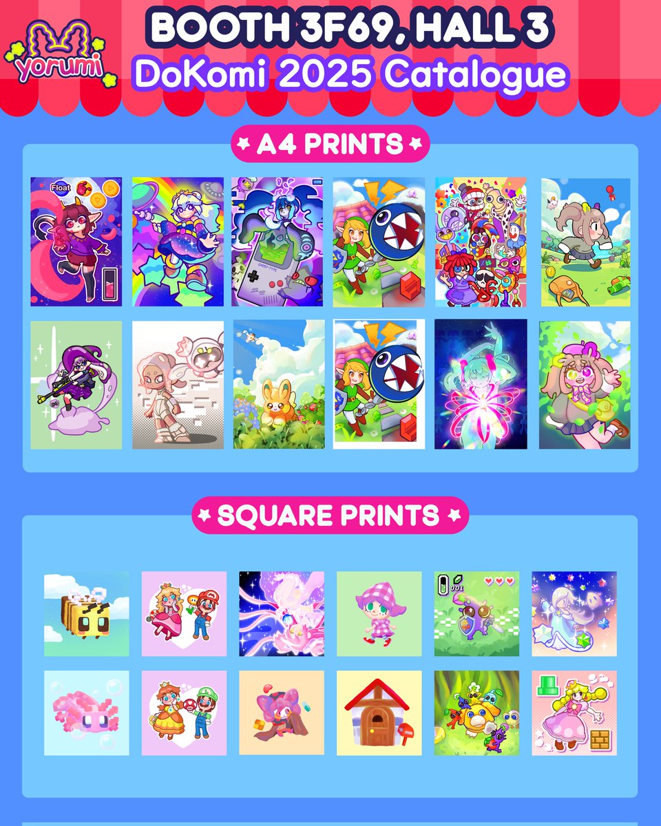 yorumi_spl's tweet image. 🌟🌈DoKomi Catalogue🌈🌟
Find me at 3F69!

#ArtistsOfDokomi2025 #Dokomi2025 #dokomicatalogue #DokomiArtistAlley