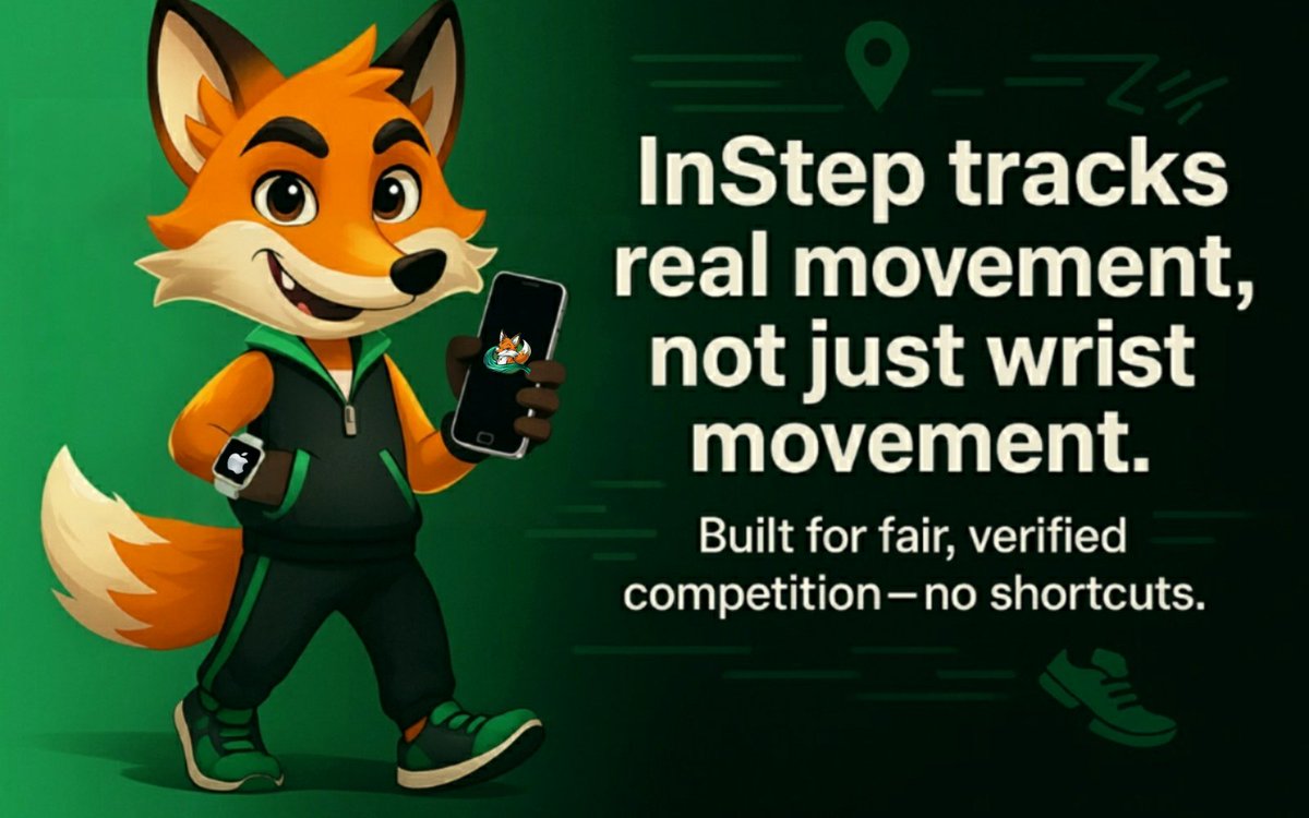 Only0neDouble_G's tweet photo. Let’s walk. Let’s earn. Let’s win 💪
InStep isn’t just fitness—it’s the future of move-to-earn 🌐
Are you in?. #InStep https://t.co/F6sHrwhkGE