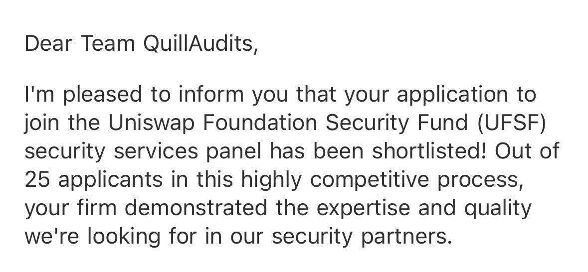 Excited to be part of it!
<a href="/QuillAudits_AI/">QuillAudits ➡️ Web3 Security 🥷</a>