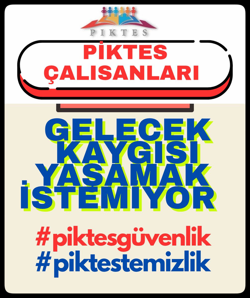 abdurrahmange63's tweet photo. #Milli Eğitim Bakanlığı'na Bağlı Okullarda Görev Yapan PİKTES ÇALIŞANLARI olarak güvence istiyoruz
10 ay çalışıp 2 ay boşta kalmak istemiyoruz

#piktesesüreklilik

@RTErdogan @iletisim @RTEdijital @Yusuf__Tekin @cengizmete https://t.co/u3AbJXPJ0m