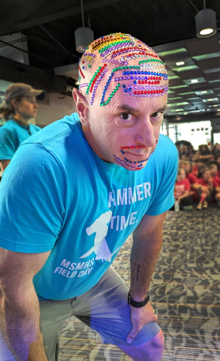 Bob H. turned a student’s request to bedazzle his head into a very successful fundraiser for CTF. 

Bob raised over $700 by selling tickets to participate in the bedazzling during Field Day at Marine Science Magnet High School in Groton.

Congrats to Bob and his students!