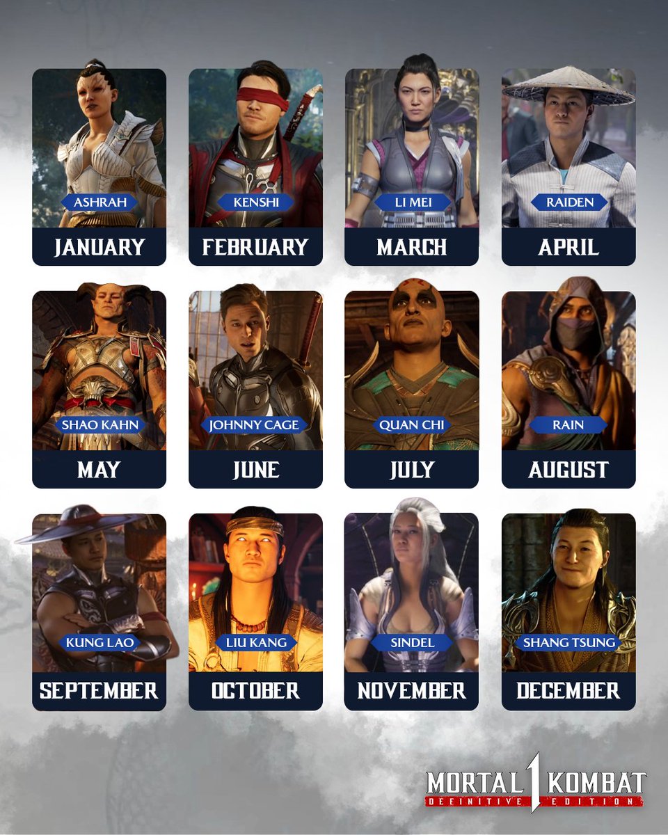 Find your fighter! 👀
Your birth month reveals your MK destiny! Who did you get? 

#MortalKombat #MK1