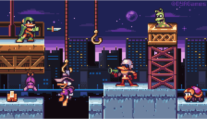 OldPirate11's tweet image. What the #DarkwingDuck #Remake Should Really Look Like Autor: DYA Games
#game #concept #pixel #pixelart #gamedesign #gemadev #platformer #nintendo #homebrew #nostalgia #indiegame #animation #8bit #8bitart #16bit #retro #MegaDrive #Genesis #cartoon #NES #dack #games #Sega