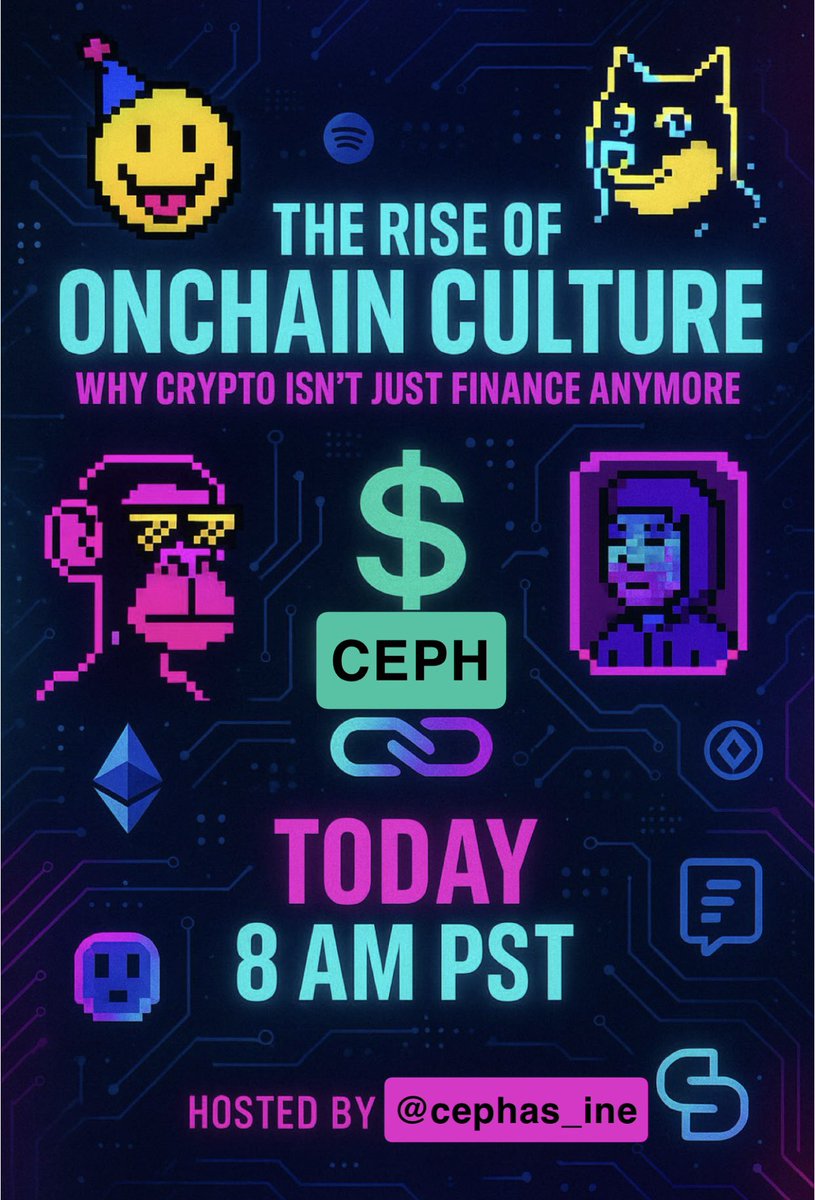 I will no longer be HOSTING Crypto Around The World with Ceph on the <a href="/HopOnSpaces/">Spaces on X</a> 

Crypto AROUND the World with Ceph will be hosted from my account <a href="/cephas_ine/">Ceph⚡️</a> 

Catch you on Wednesday.