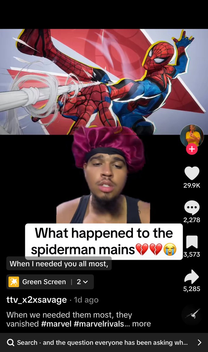 7Spideycomics's tweet photo. Marvel Rivals is the closest to actually feeling like Spider-Man cause the second niggas dont wanna be him anymore yall need him https://t.co/EhMISOgqwB