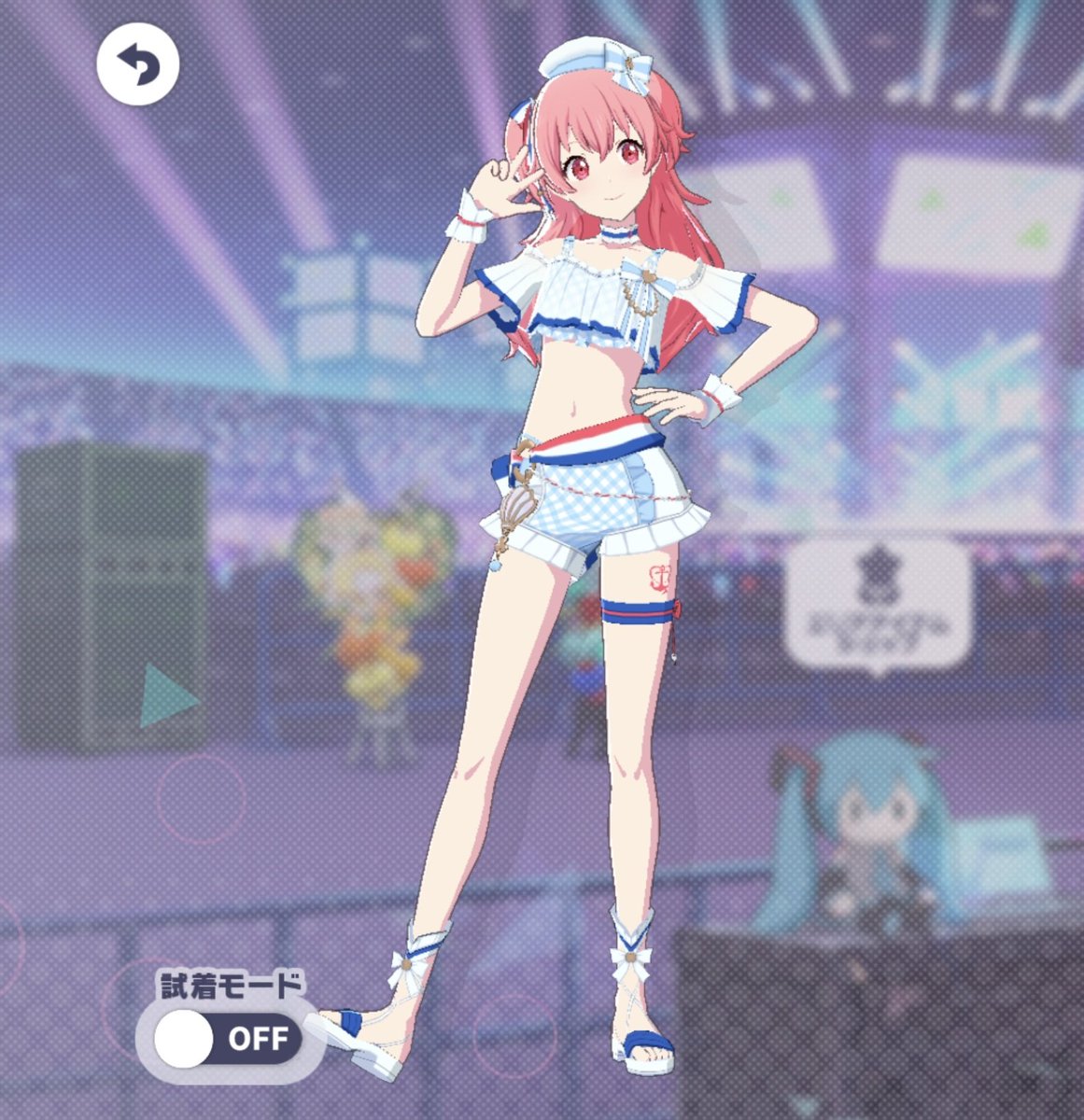 限定の三つ編みビビミクさんとロング一つ結びの冬弥が美しくて、願いを